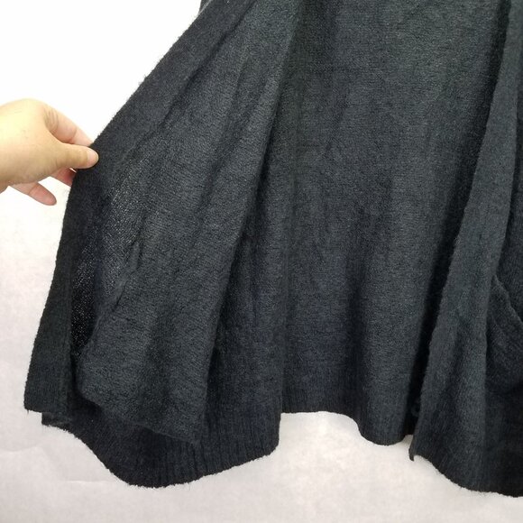 Ichi Ihamara Cardigan Women's Large Navy Blue Long Sleeve Open Sweater Alpaca - Picture 5 of 15